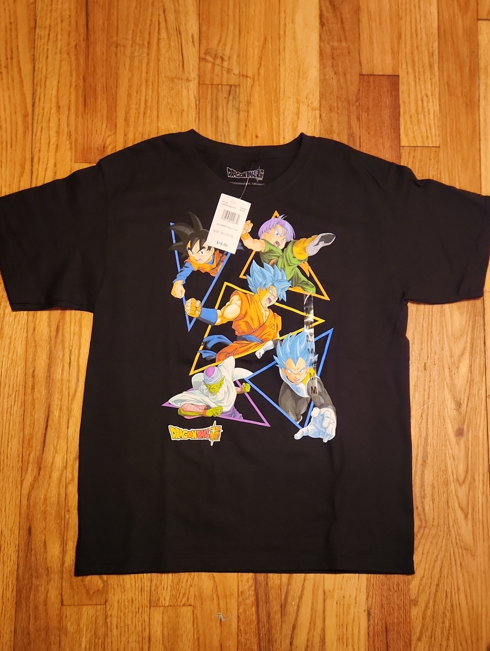 NWT Big Boys Black Graphic Dragonball Z Tee MEDIUM 10/12
